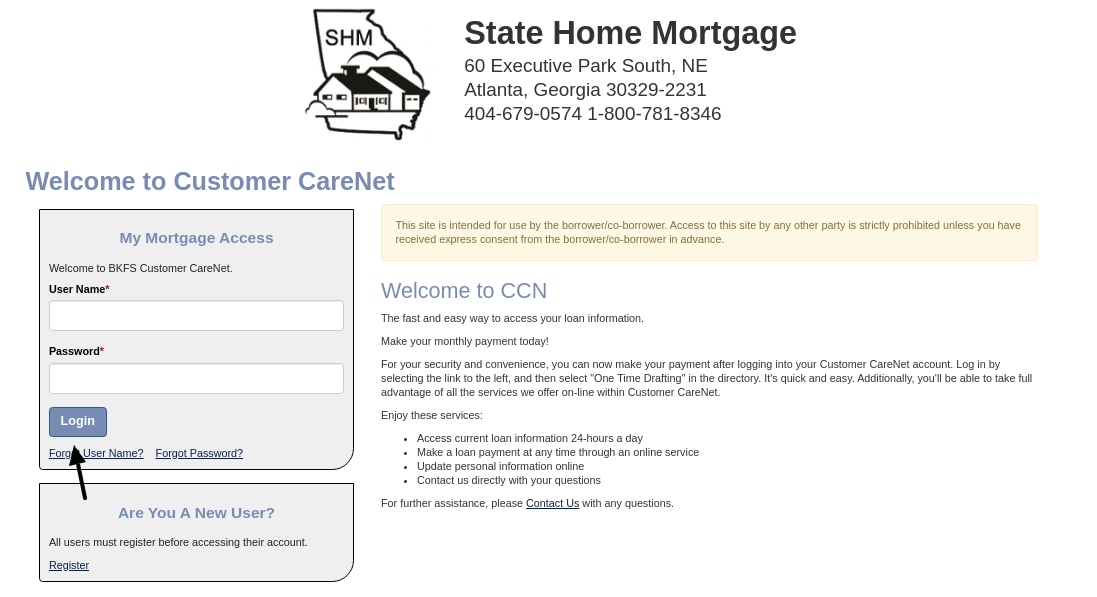 State Home Mortgage Login