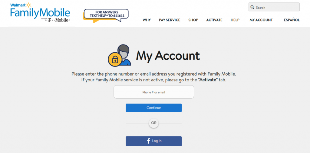 My Family Mobile Account Login