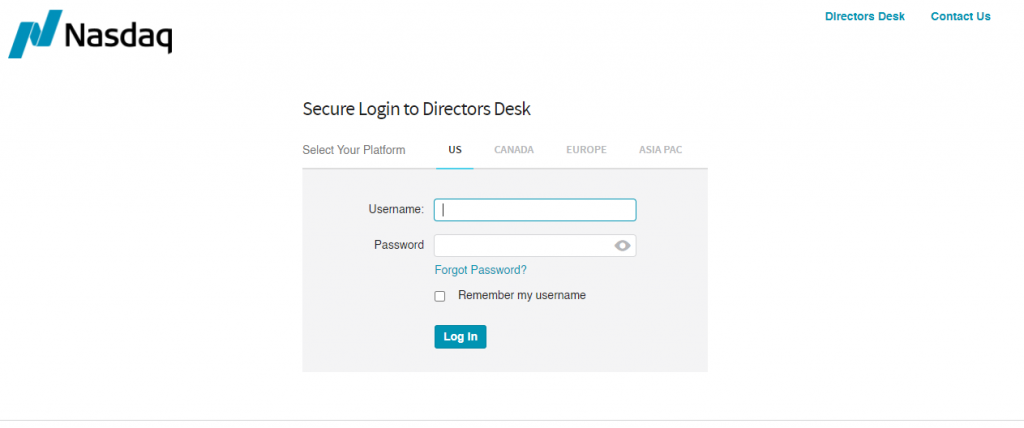 Login to Your Directors Desk Account