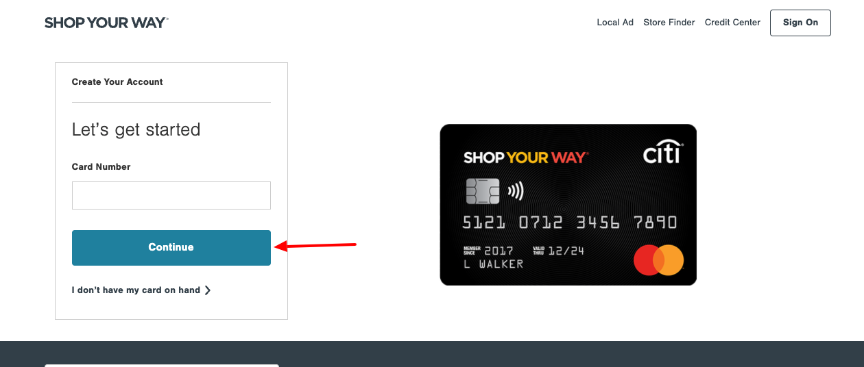 shop your way citi card activate