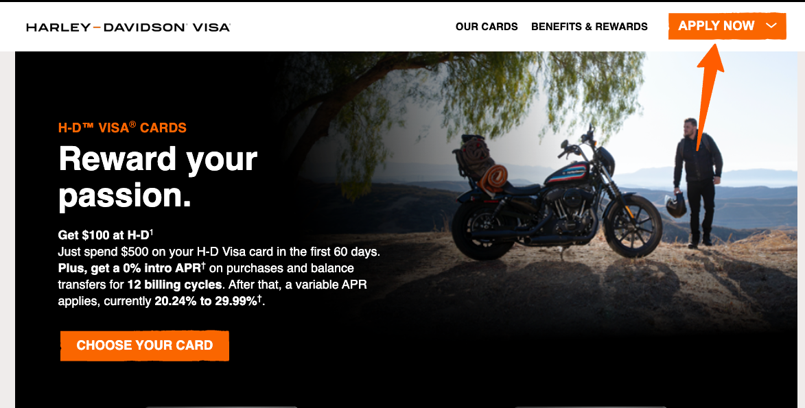Apply for Harley Davidson Visa Signature Card